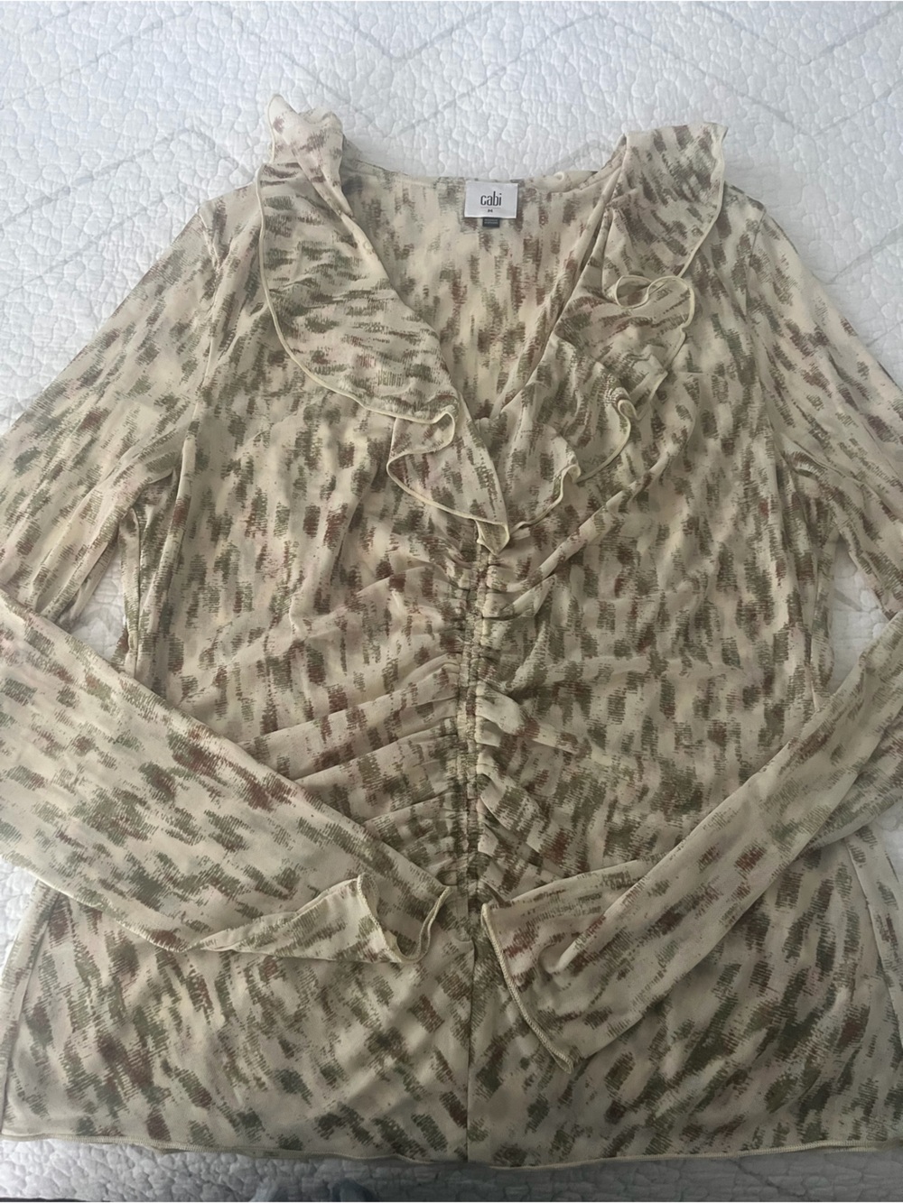 CABI Dapple Top NWOT  Medium - Picture 6 of 6
